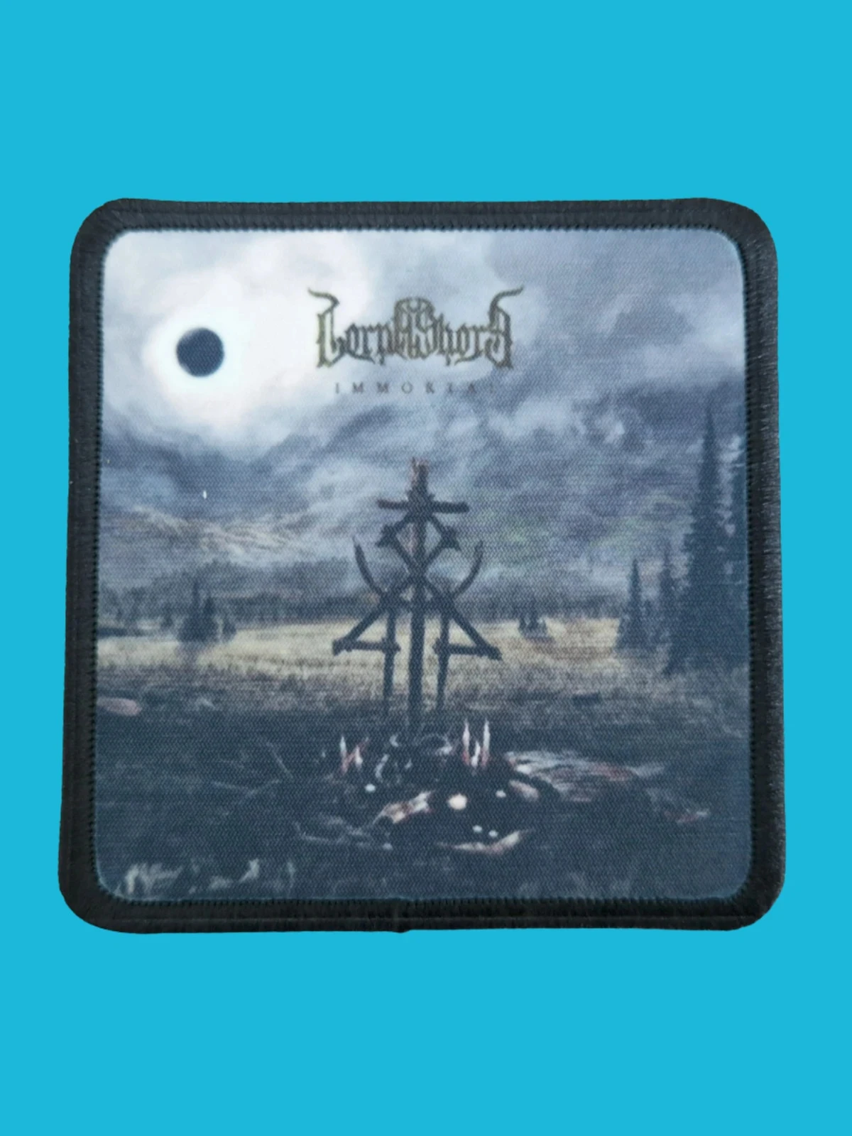 Patch Lorna Shore - Immortal - Imprimé - Carré de 7,5 x 7,5 centimètres
